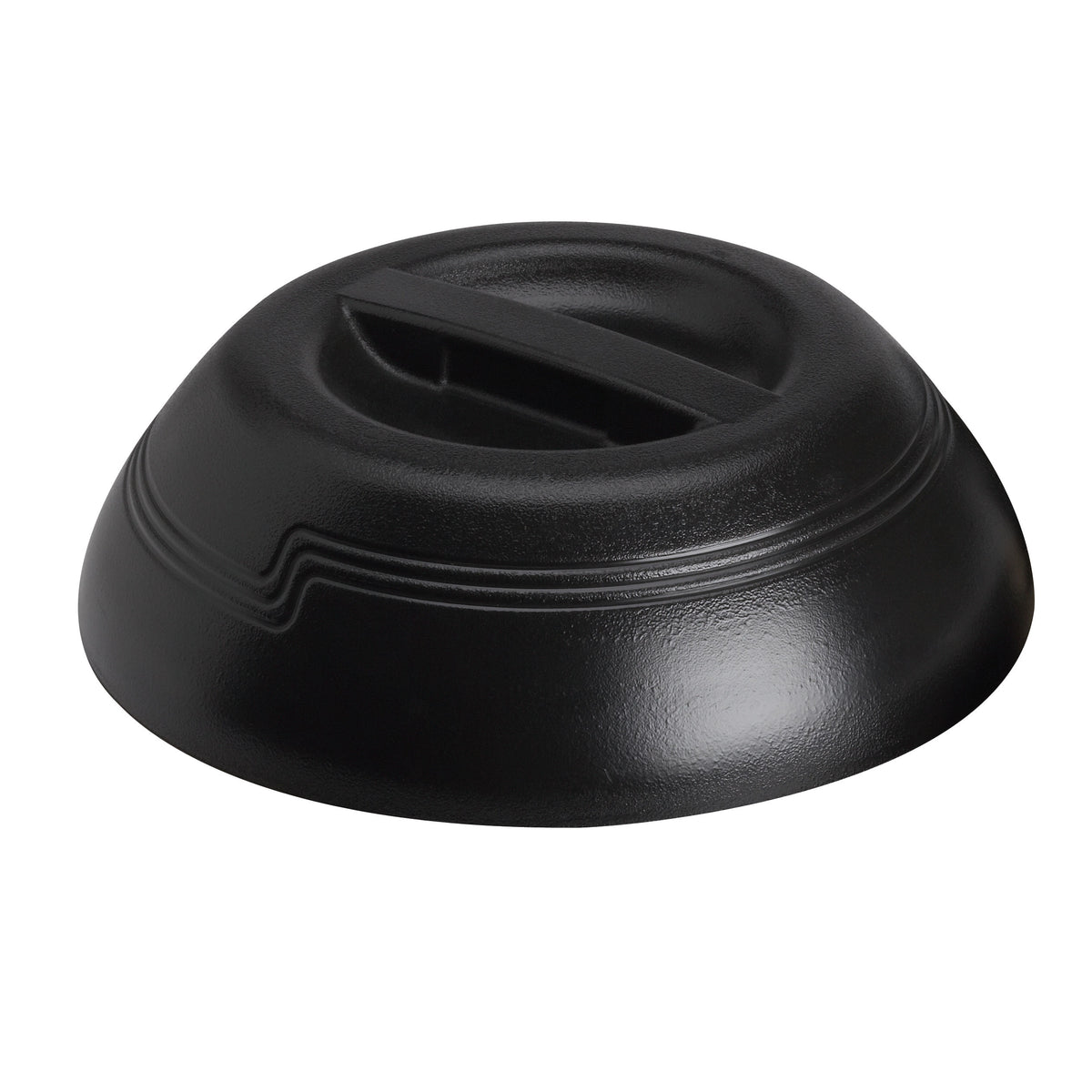 Cambro MDSD9110 Shoreline Dome, Insulated Black Polypropylene, Fits 9" Plate, 10-1/4" Ø x 3-3/16" H — Case of 12 pieces