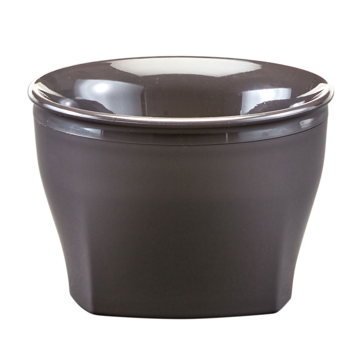 Cambro MDSHB5485 Plastic Bowl, 3-1/2" Dia x 2-2/5" H, 5 oz Capacity, Gray Smoked-Metal Polypropylene — Case of 48 pieces
