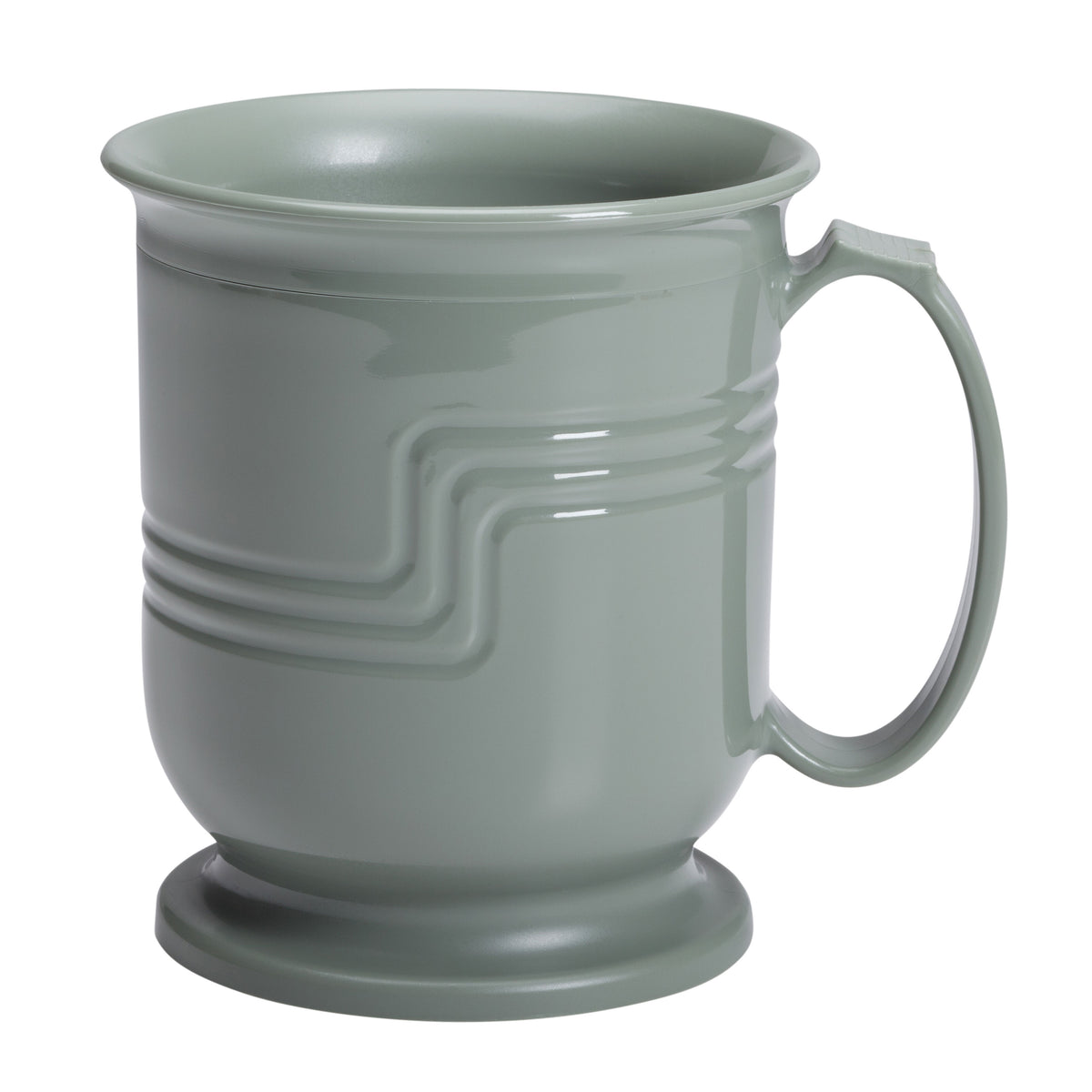 Cambro MDSM8447 Shoreline Mug, 8 oz, 4-1/2" Dia x 4" H, Green Meadow Polypropylene, Dishwasher Safe — Case of 48 pieces