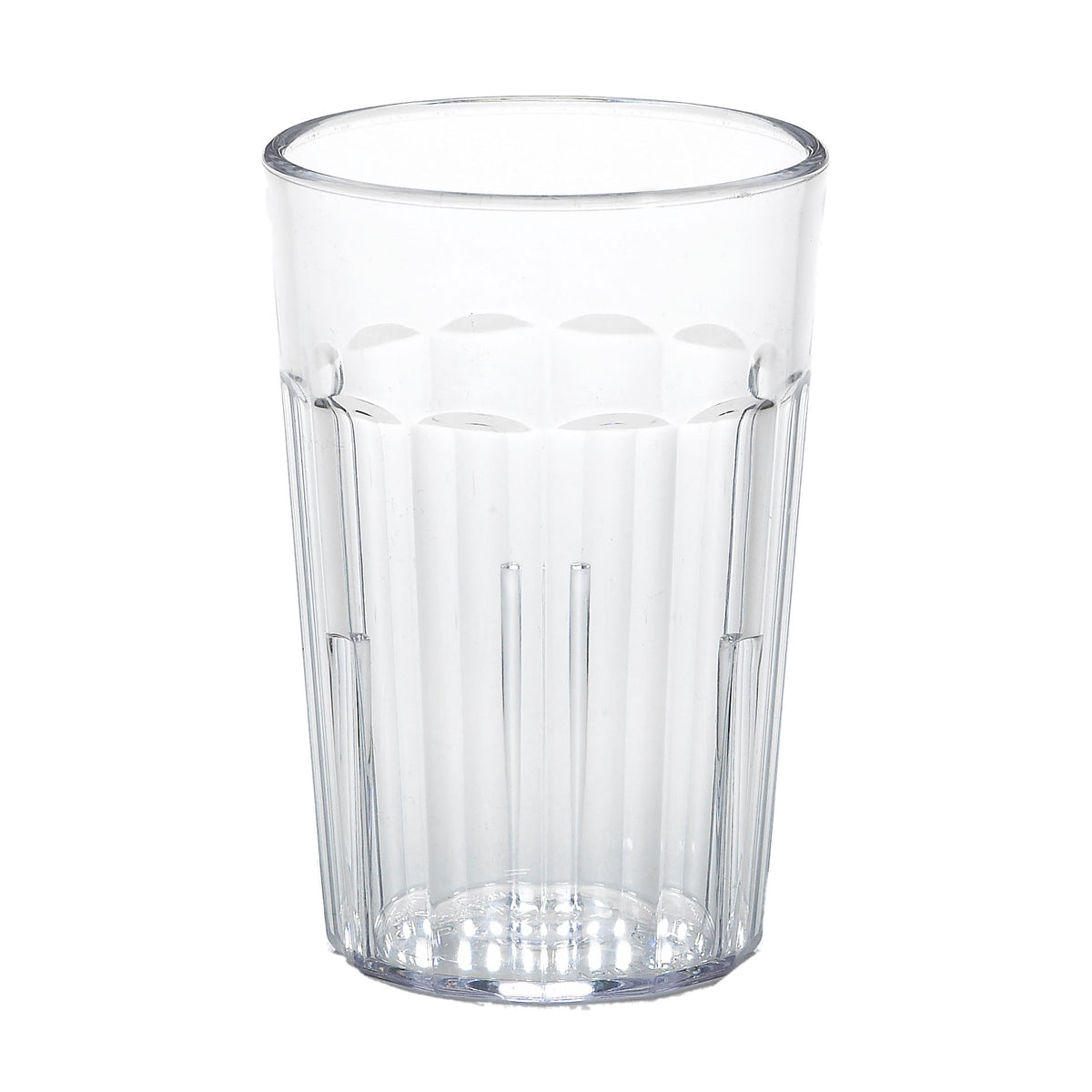 Cambro NT5152 - 6.4 Oz Clear Fluted SAN Tumbler, 2.5" Top Dia, Sani-Rim Lip, Dishwasher Safe — Case of 36 pieces