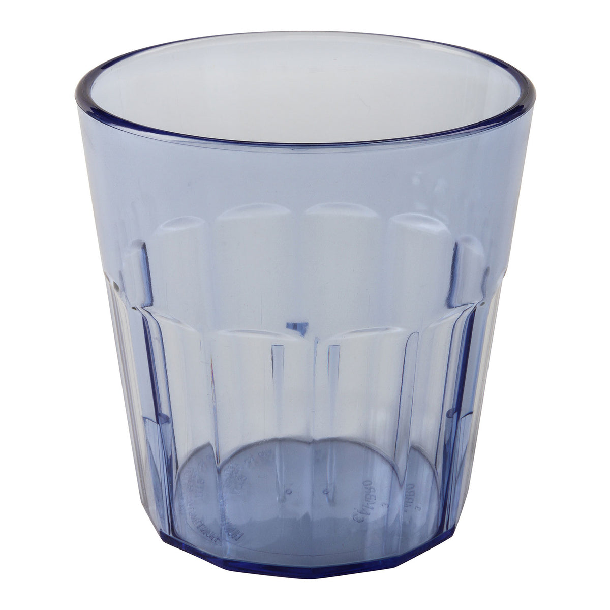 Cambro NT9401 - 9.3 Oz Slate Blue Fluted SAN Tumbler, 3-1/4" Top, Dishwasher Safe — Case of 36 pieces