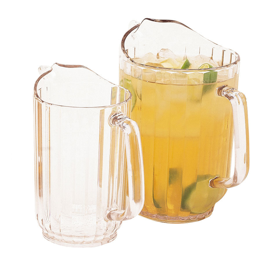 Cambro P320CW135 Camwear 32-Oz Clear PC Pitcher, 5-3/4" Dia x 6-3/4" H, Pour Spout, NSF Certified — Case of 6 pieces