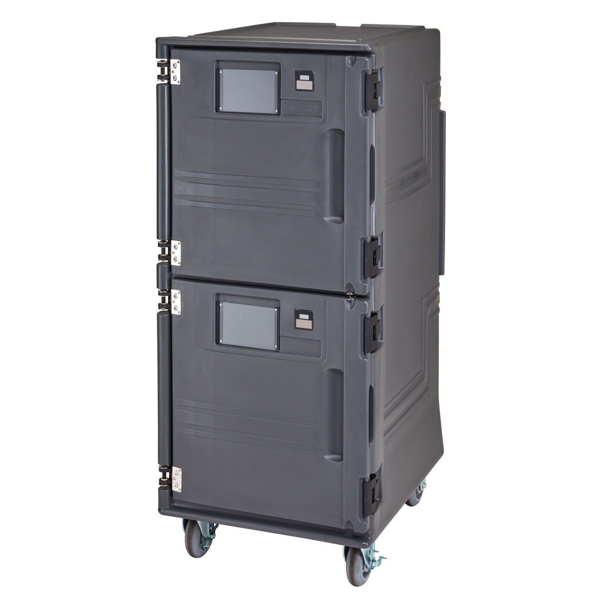 Cambro PCUPCSP615 Security Package Pro Cart Ultra Ambient/Cold Food Pan Carrier w/ Front Loading, Charcoal Gray