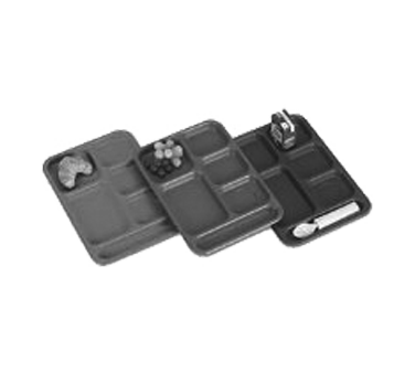 Cambro PS1014161 6-Compartment Tan Tray, 10" x 14-1/2", Co-Polymer, Scratch-Resistant, Dishwasher Safe — Case of 24 pieces