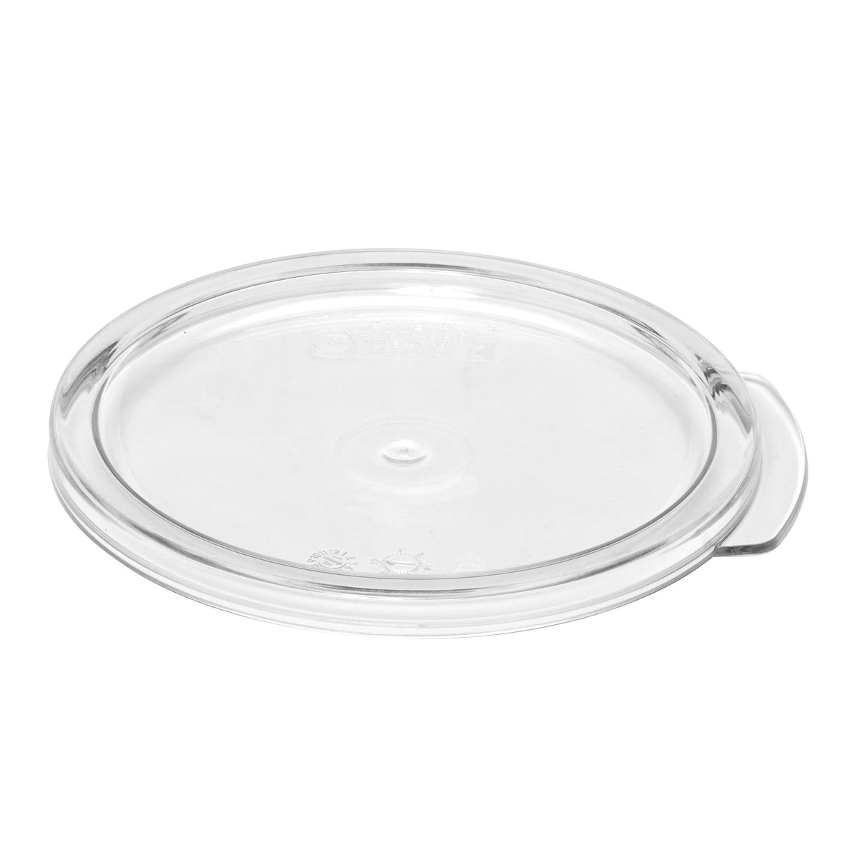 Cambro RFSCWC1135 Camwear Cover - 1 qt Round Clear Polycarbonate Lid, NSF-Certified — Case of 12 pieces