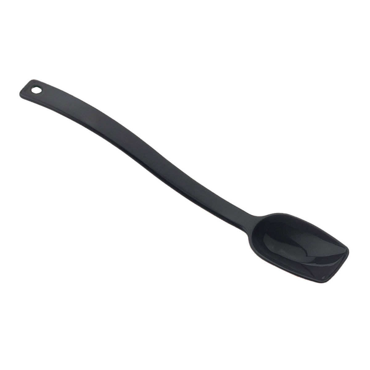 Cambro SPO10CW110 - 10" Buffet Spoon, 3/4 oz, Black Plastic, Hanging Hole, NSF — Case of 12 pieces