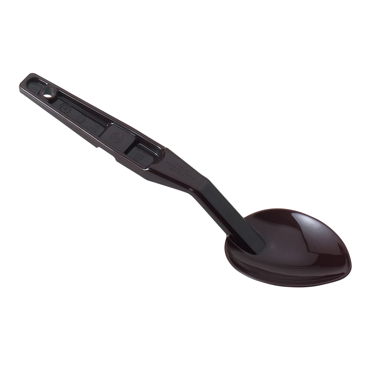 Cambro SPO11CW110 Deli Spoon, 11" Poly Black, Notched Back, Hanging Hole, NSF — Case of 12 pieces