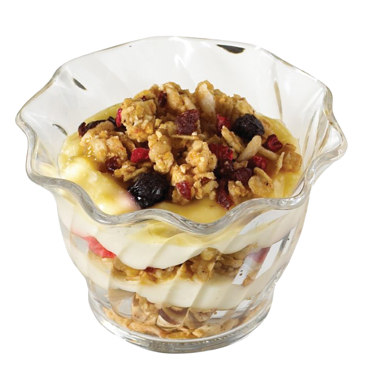 Cambro SRB5148 Swirl Bowl - 5 Oz, 3 Inch Diameter, Break-Resistant SAN White, Made in USA - 24/Case — Case of 24 pieces