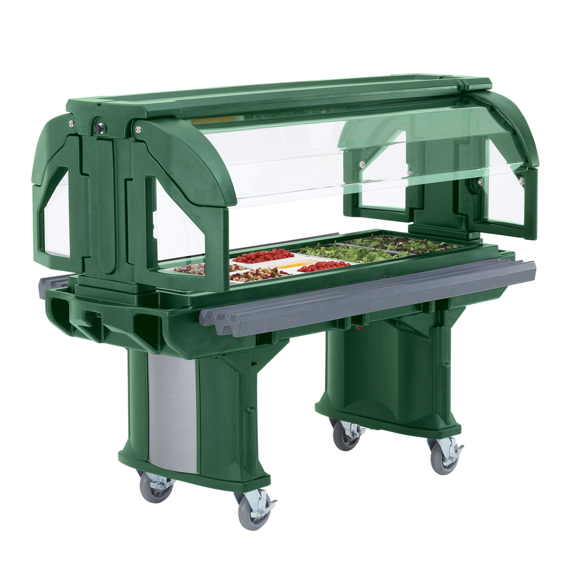 Cambro VBRLHD6519 Versa Food Bar Serving Buffet, Kentucky Green, 6 ft. unit, (5) Pan