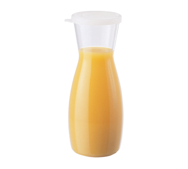 Cambro WW500135 - 1/2 L (13-23 oz) Plastic Decanter, 7-7/8" H, Spill-Proof, NSF, Made in USA — Case of 12 pieces