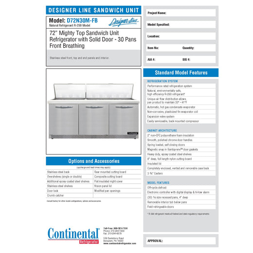 Spec Sheet
