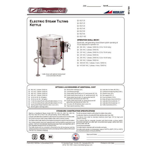 Spec Sheet