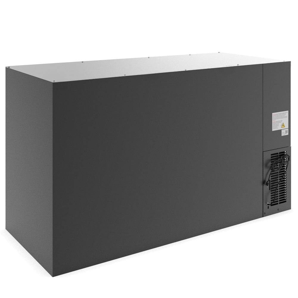 Coldline CBB-60-T 60" Underbar Height Swing Solid Door Back Bar Cooler, Black