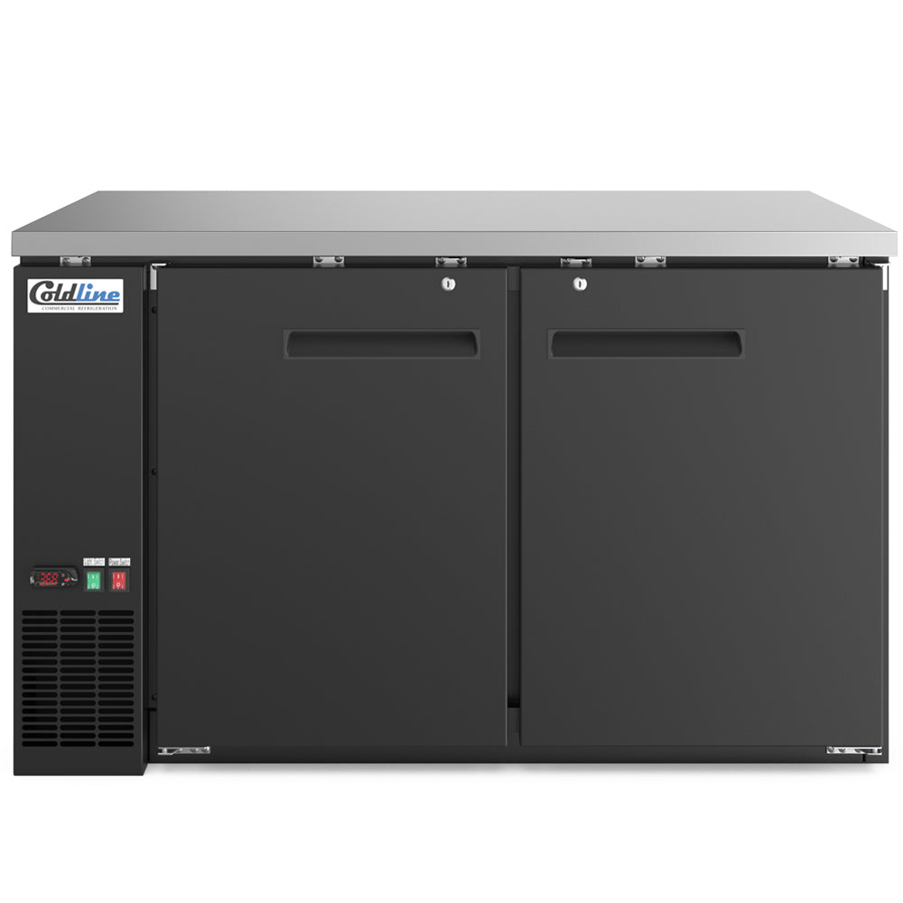 Coldline WBB-60 back bar wine cooler, front view