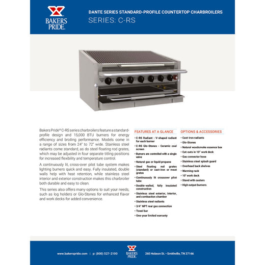C-RS Countertop Charbroilers