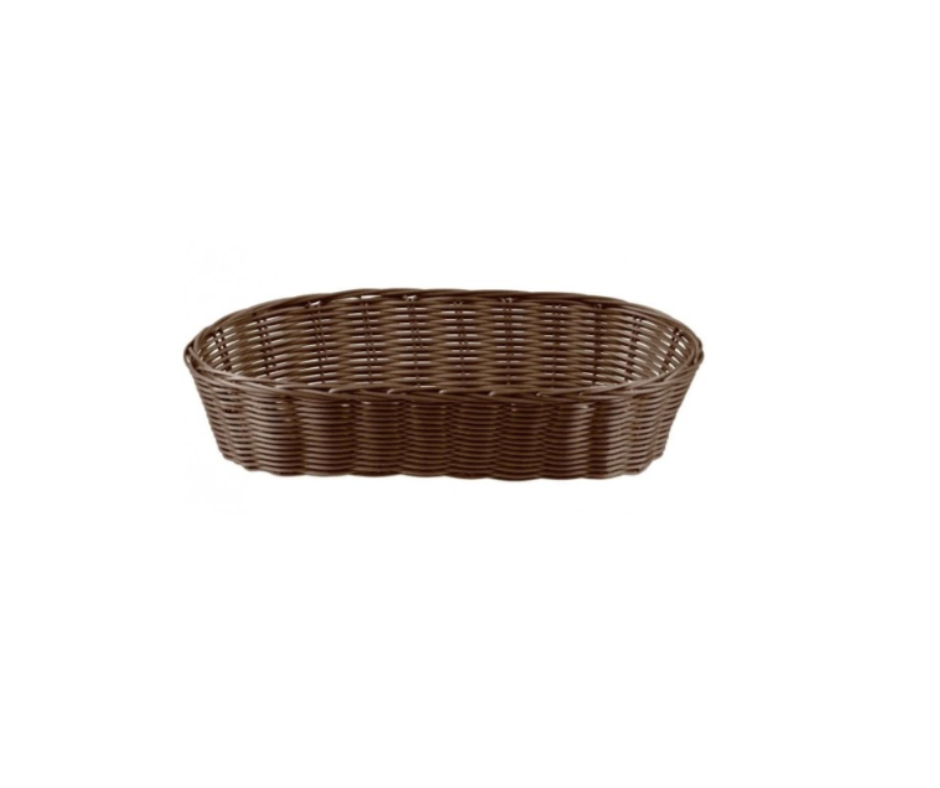 Concasse MCCETA090403C Oval Long Woven Basket — brown