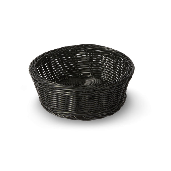 Concasse MCCETRED0803N Round Woven Basket — black