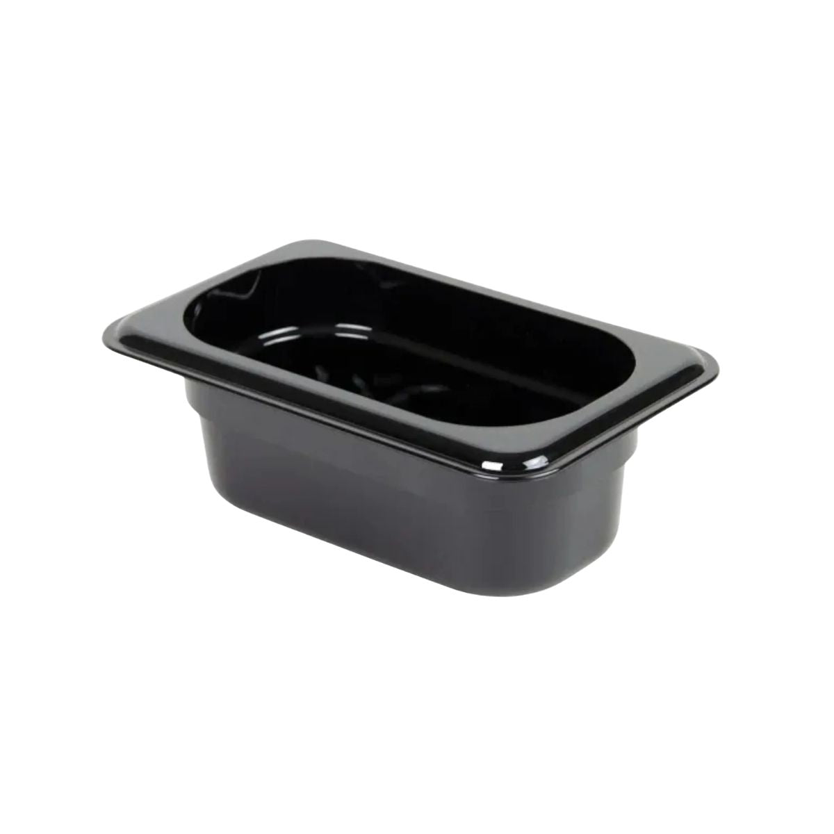 Concasse MCIP1906N Plastic Food Pan — 1/9 size, black