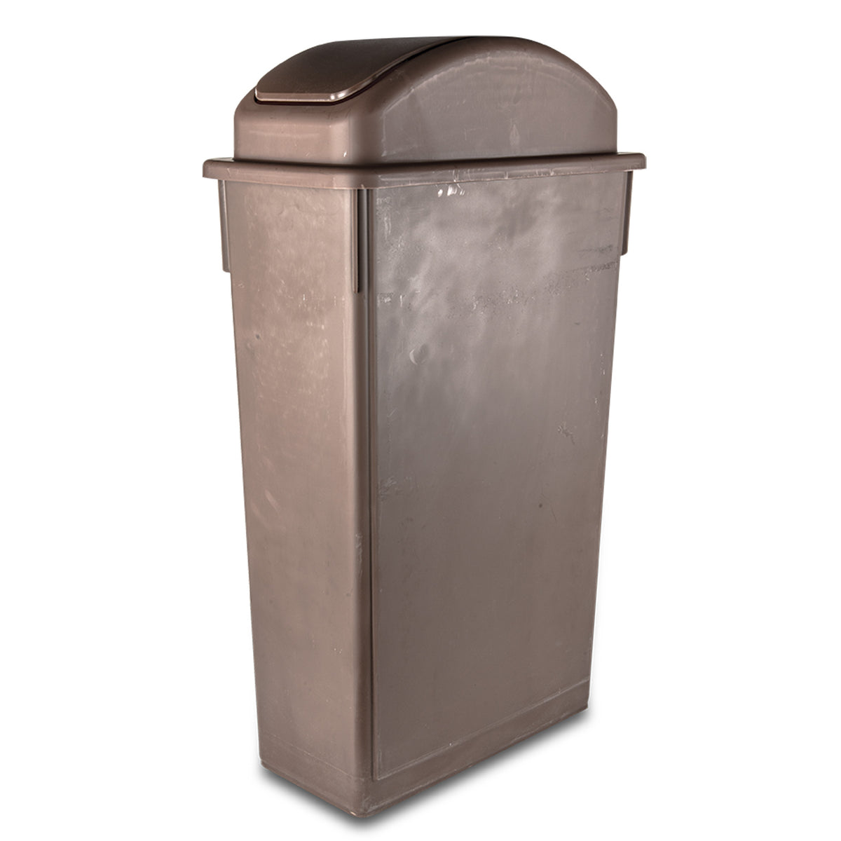 Concasse MCLBBREC60C Slender Trash Can 16 Gallons — 16 gallons, brown