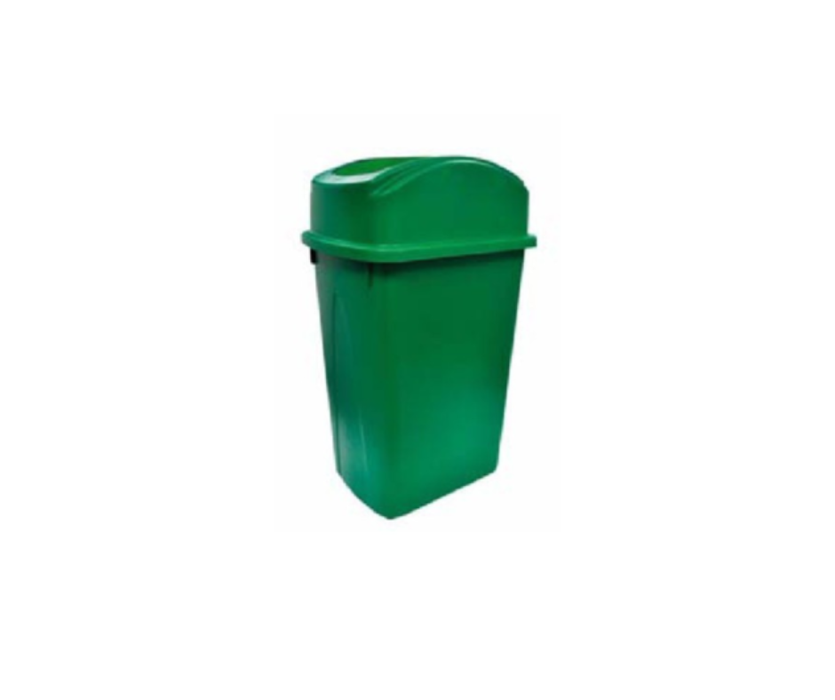 Concasse MCLBBREC60V Slender Trash Can 16 Gallons — 16 gallons, green