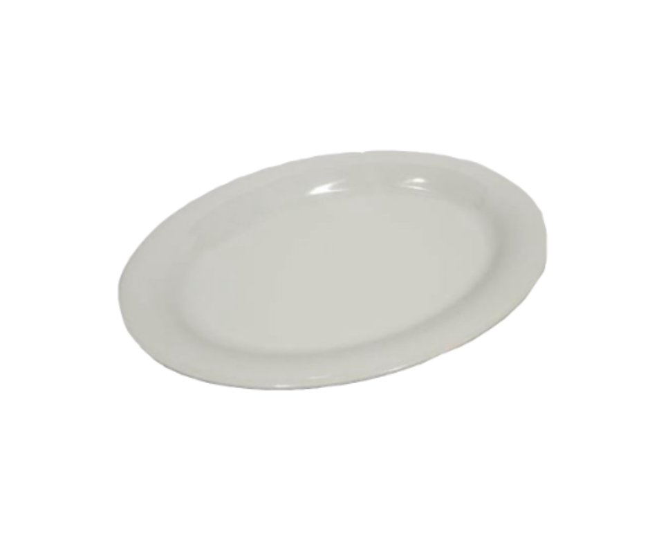 Concasse MCPLMOP30 Melamine Premium Oval Plate ( — white