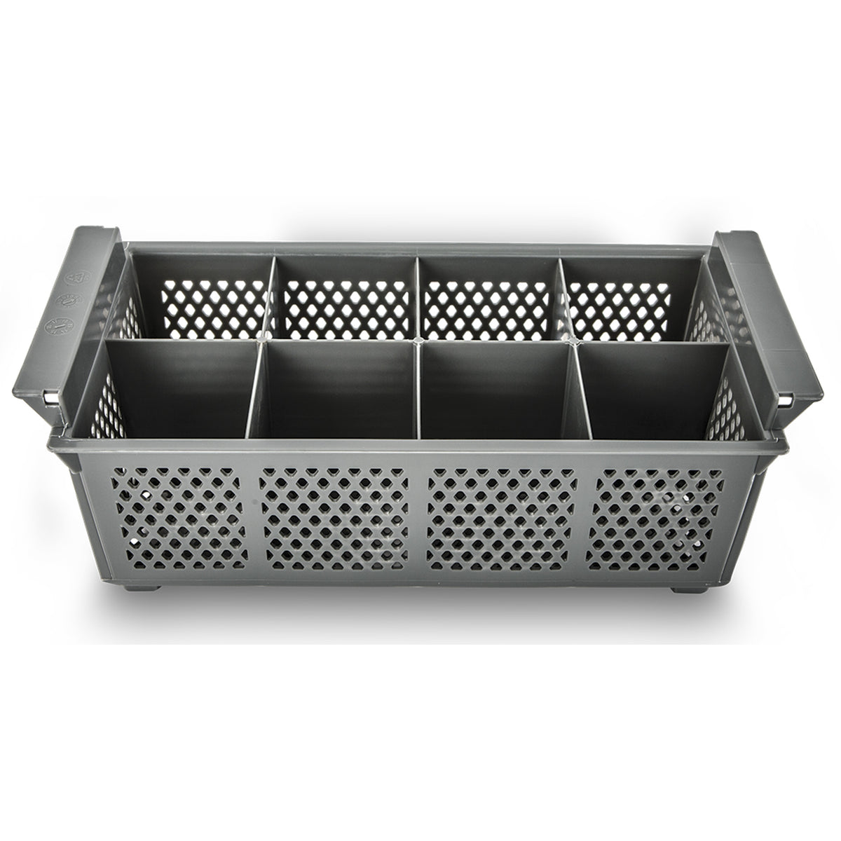 Concasse MCRACES08 Half Basket Cutlery Compartments With Handles — black / cherry