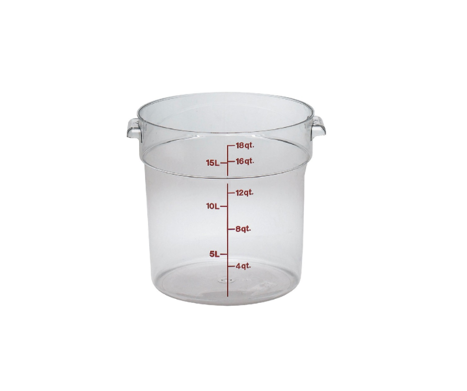 Concasse MCRR15000 Round Storage Container — 18 liters