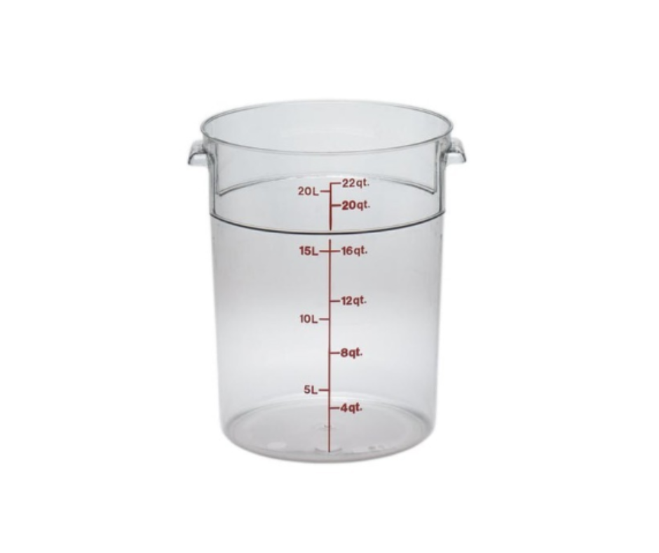 Concasse MCRR18000 Round Storage Container — 22 liters