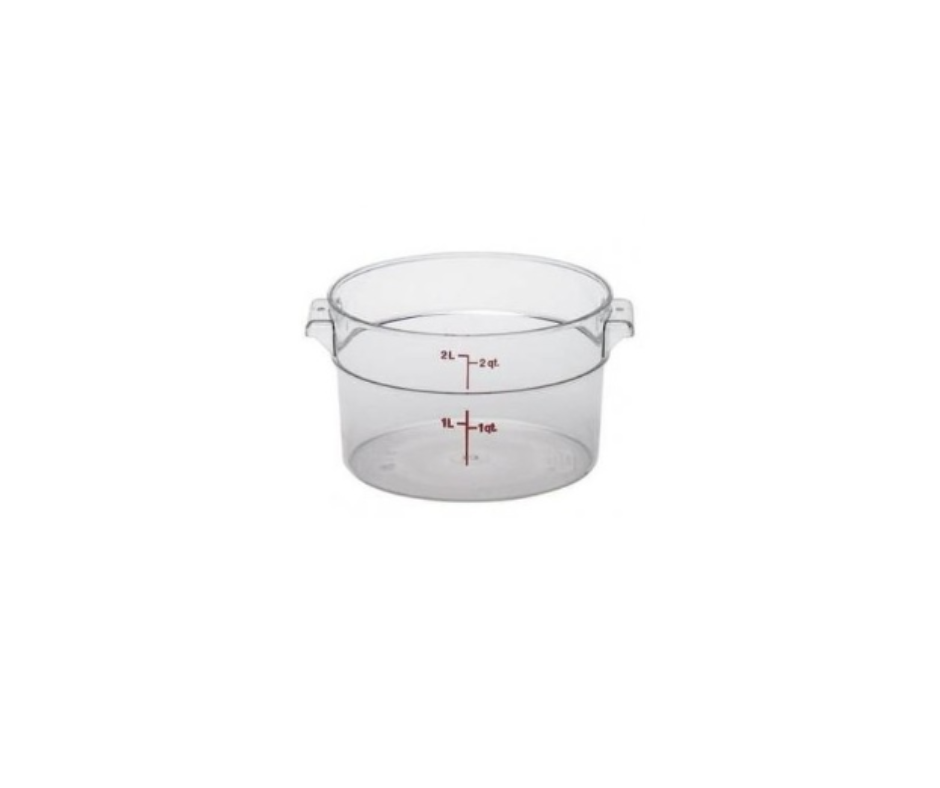 Concasse MCRR2000 Round Storage Container — 2 liters