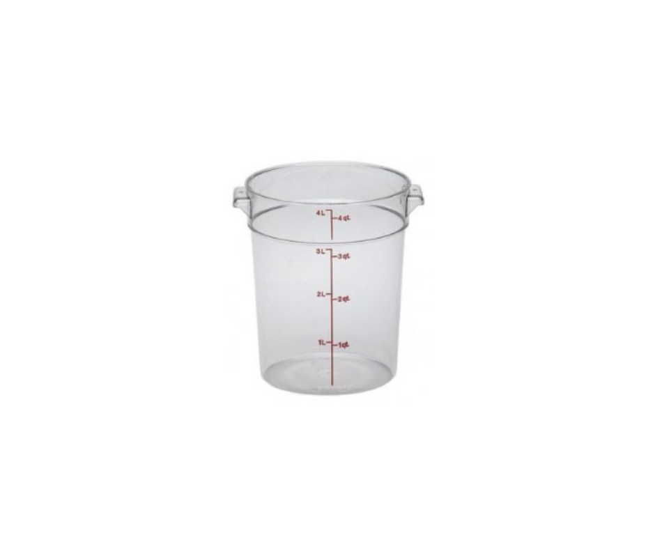 Concasse MCRR4000 Round Storage Container — 4 liters