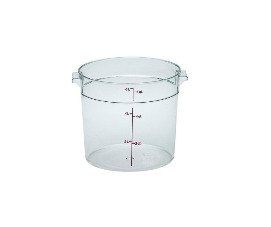 Concasse MCRR6000 Round Storage Container — 6 liters