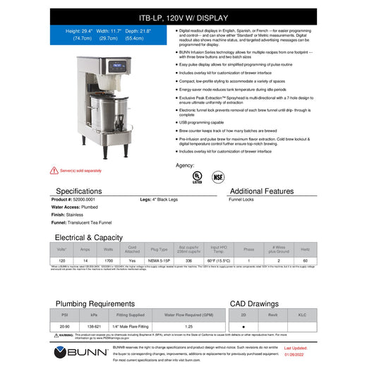 Spec Sheet