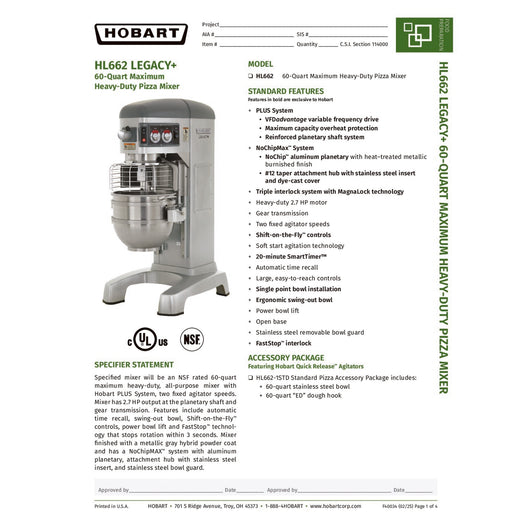 Spec Sheet