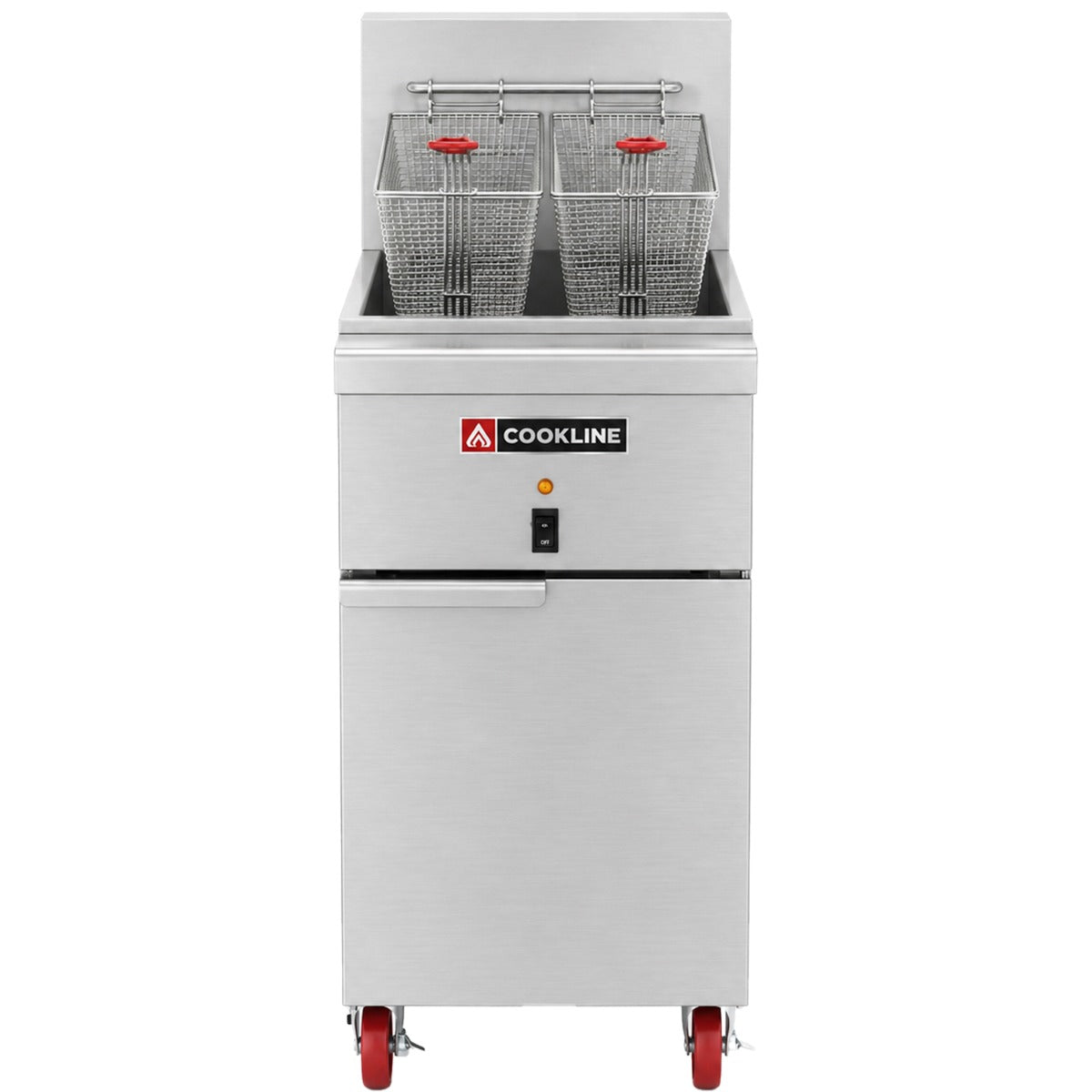 Cookline CF-40E-240-1 electric floor fryer, front view