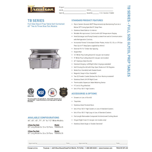 Spec Sheet