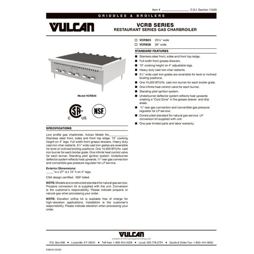 Spec Sheet
