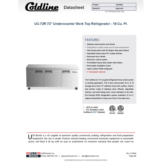 Spec Sheet