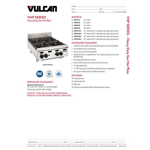Spec Sheet
