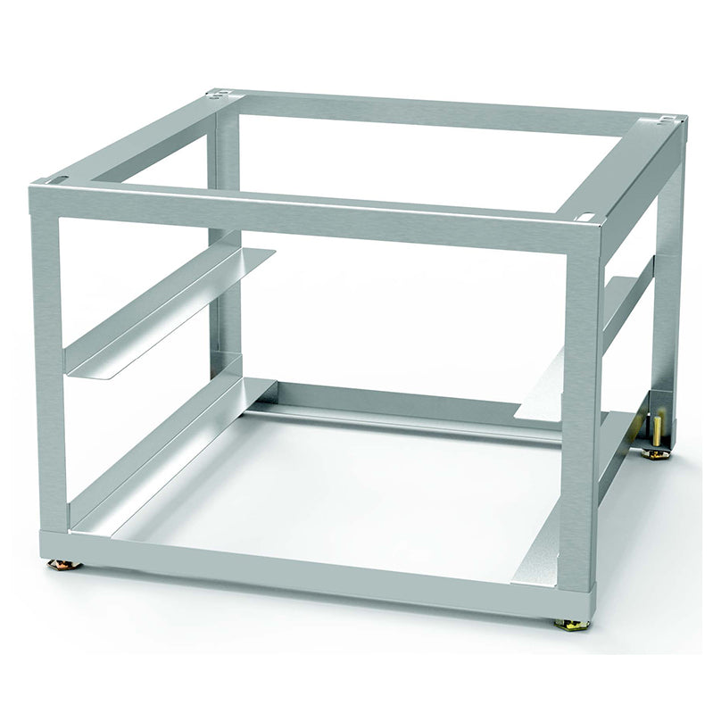 Champion 0708757 17 inch rack stand for undercounter dishwashers with two rack shelves, angle view