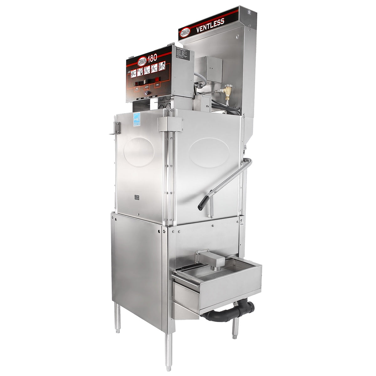 CMA Dishmachines 180-VL TALL 26" Door Type Ventless Dishwasher, 40 Racks/Hr - High Temp with Booster