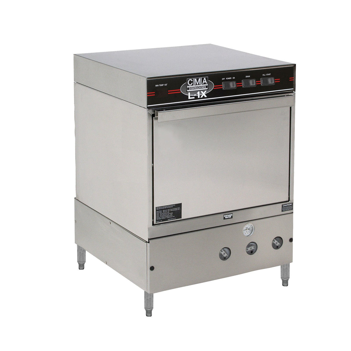 CMA Dishmachines L-1X W/HEATER 24" Undercounter Dishwasher,30 Racks/Hr-Low Temp w/Sustaining Heater