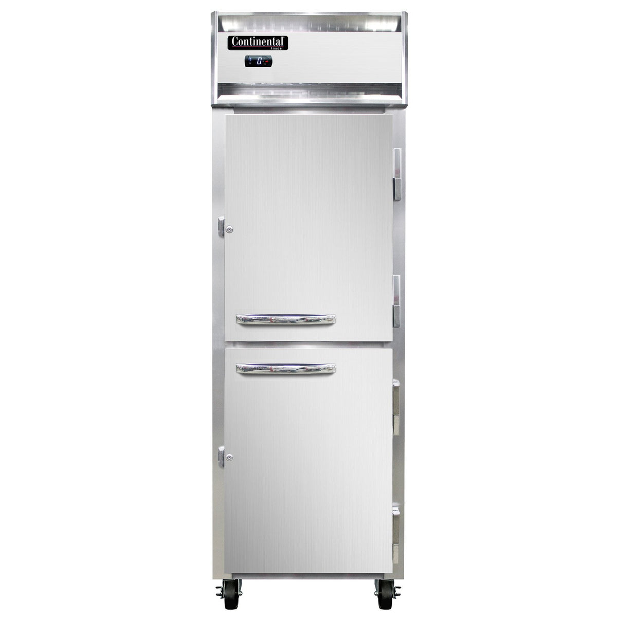 Continental Refrigerator 1FNSSPTHD 26-Inch Pass-Thru Freezer — 4 Doors, Stainless Steel Exterior