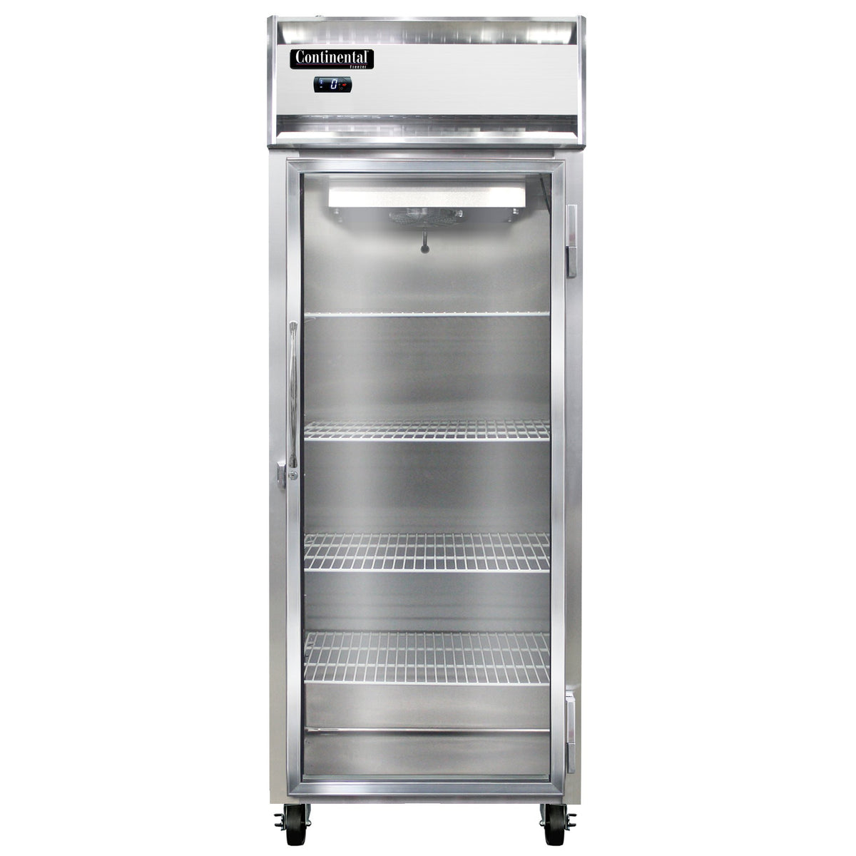 Continental Refrigerator 1FENGD 28.5-Inch Reach-In Glass Door Freezer — 1 Doors, Stainless Steel Front
