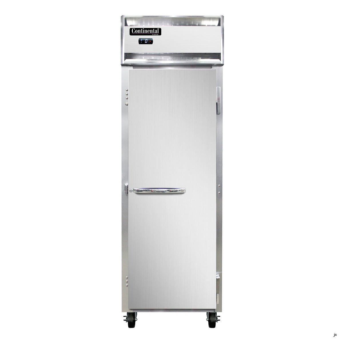 Continental Refrigerator 1FN 26-Inch Reach-In Freezer — 1 Doors, Stainless Steel Front
