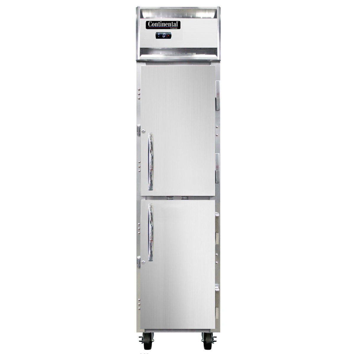 Continental Refrigerator 1FSENSAHD 17.75-Inch Reach-In Freezer — 2 Doors, Stainless Steel Exterior