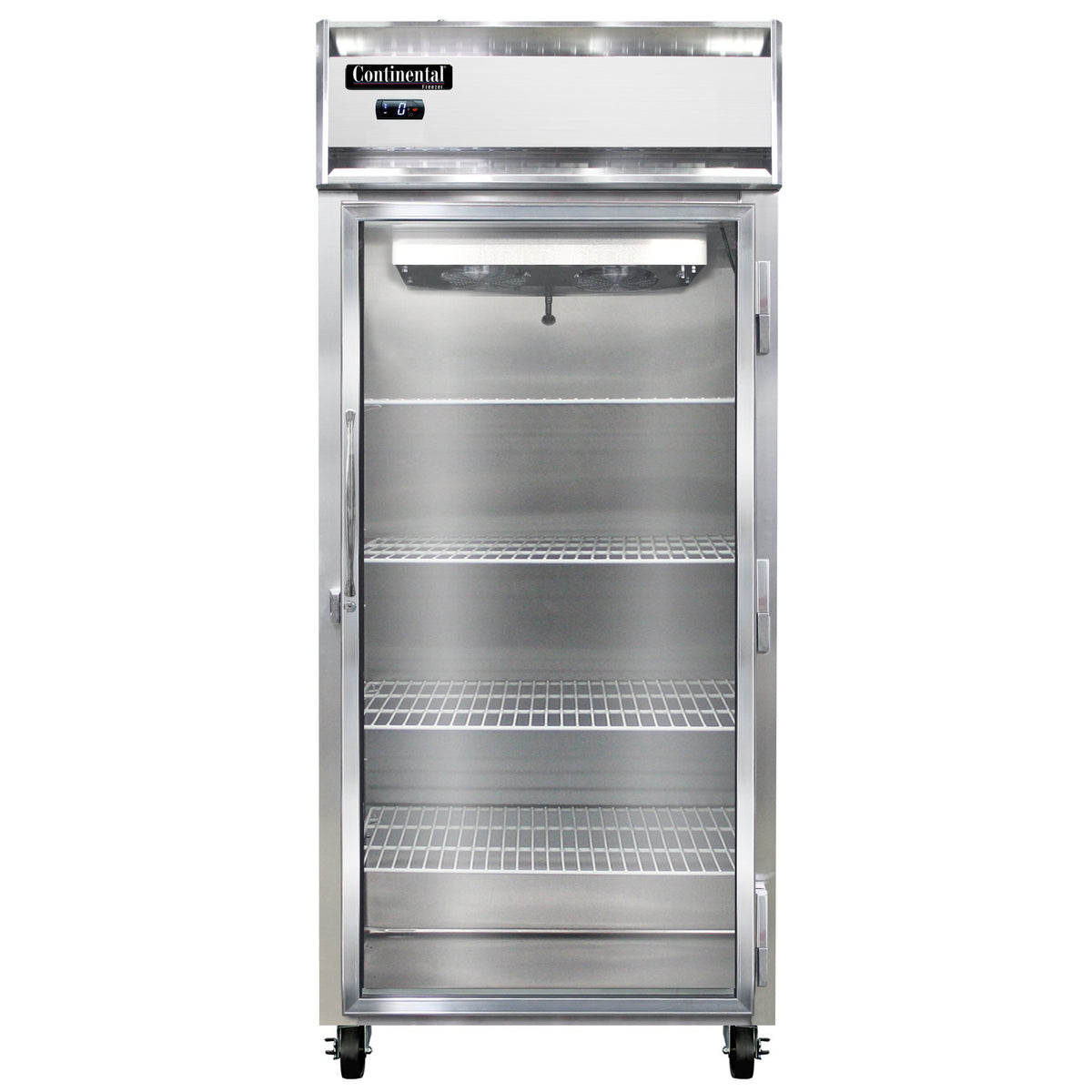 Continental Refrigerator 1FXNGD 36.25-Inch Reach-In Glass Door Freezer — 1 Doors, Stainless Steel Front