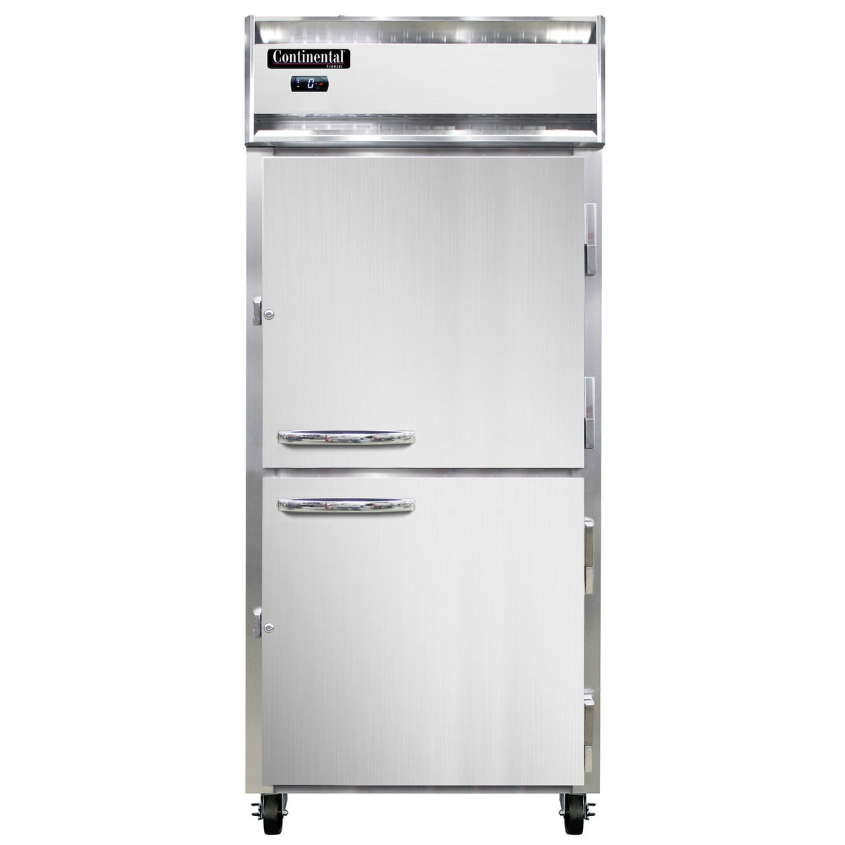 Continental Refrigerator 1FXNSAHD 36.25-Inch Reach-In Freezer — 2 Doors, Stainless Steel Exterior