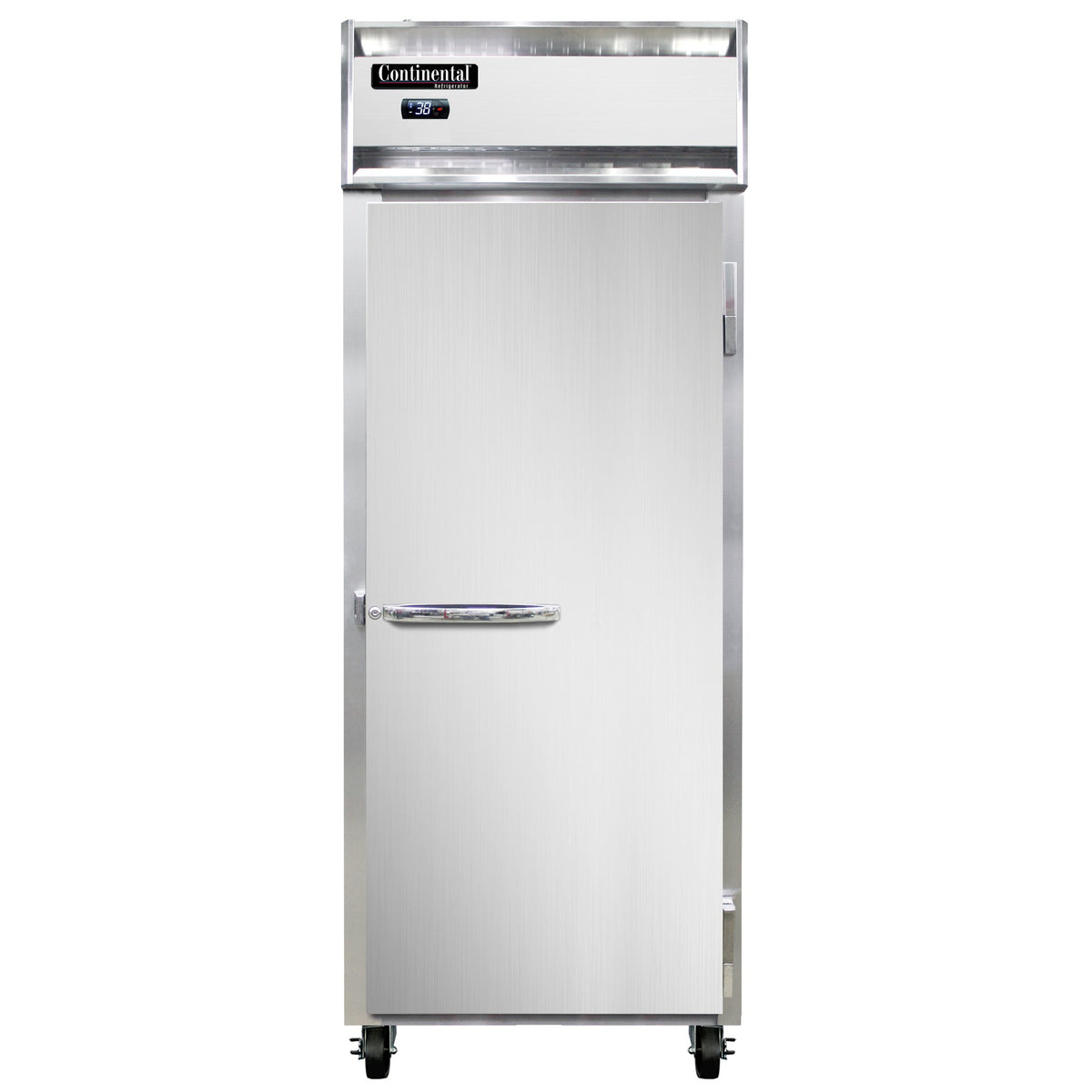 Continental Refrigerator 1RENPT 28.5-Inch Pass-Thru Refrigerator — 2 Doors, Stainless Steel Front