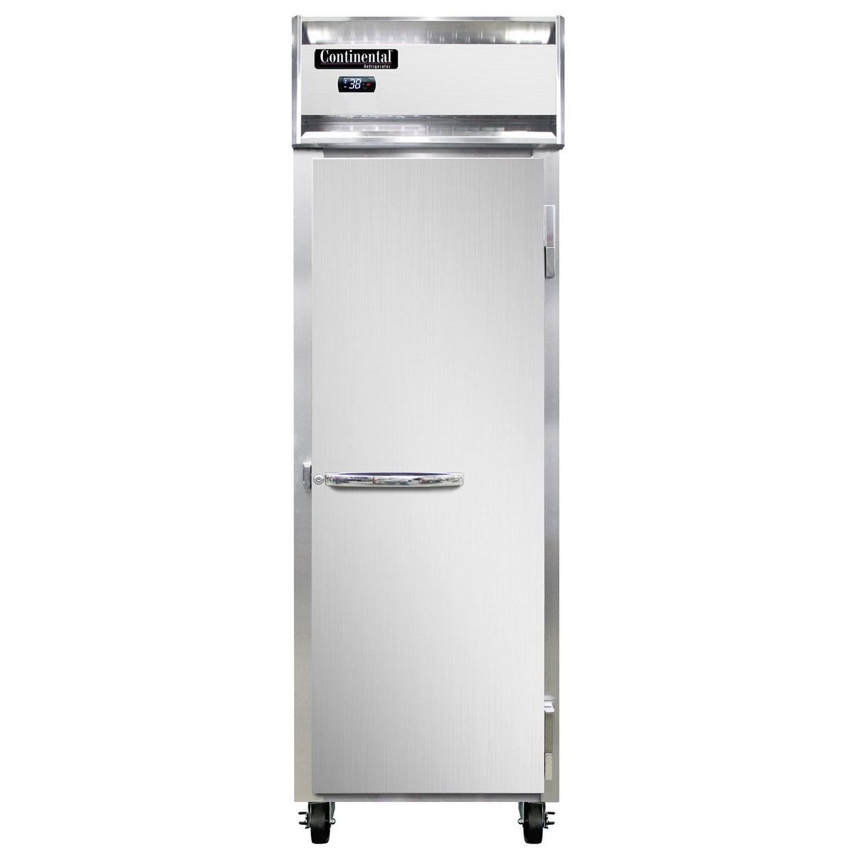 Continental Refrigerator 1RNSSPT 26-Inch Pass-Thru Refrigerator — 2 Doors, Stainless Steel Exterior