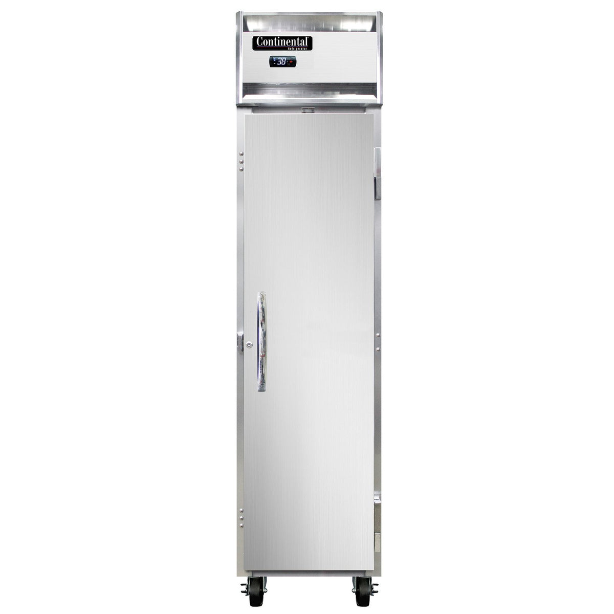 Continental Refrigerator 1RSENSA 17.75-Inch Reach-In Refrigerator — 1 Doors, Stainless Steel Exterior